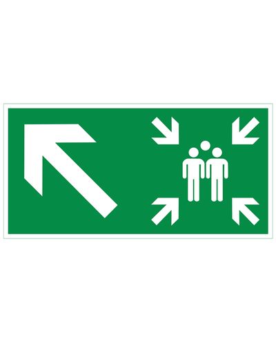 Samleplads pil op til venstre, magnetisk refleks, 300x150 mm