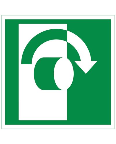 drej med uret, Ibond aluminium refleks, 200x200 mm