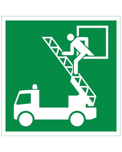 forlad redningskøretøjet, Magnetisk refleks, 200x200 mm