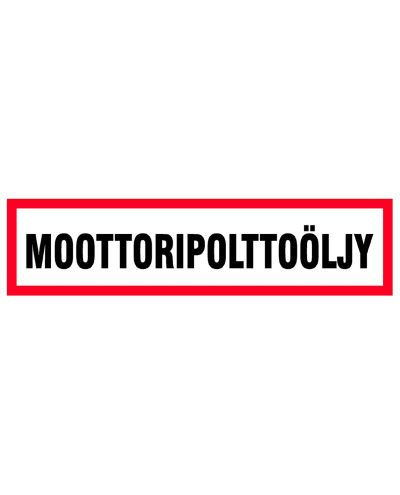 Motorolie, klistermærke, 400x100 mm