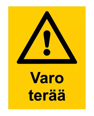 Pas på bladet, klistermærke, 200x300 mm