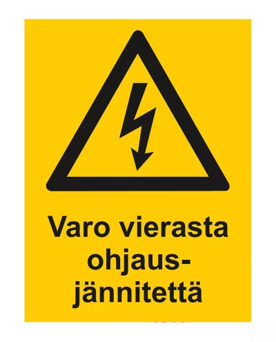 Pas på fremmede, Plastik 1 mm, 300x400 mm