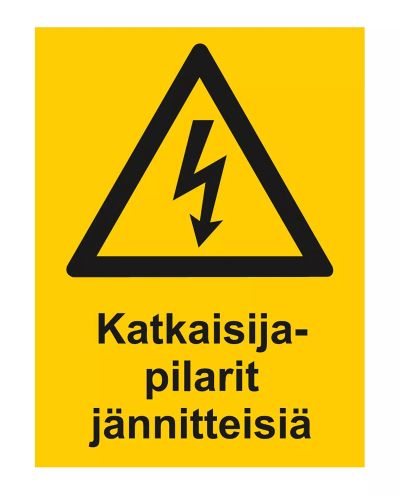 Afbryderstolper fase, klistermærke, 200x300 mm