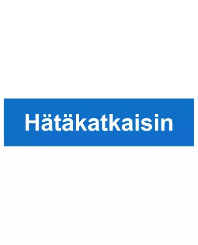 Nødstopkontakt, Klistermærke, 400x100 mm