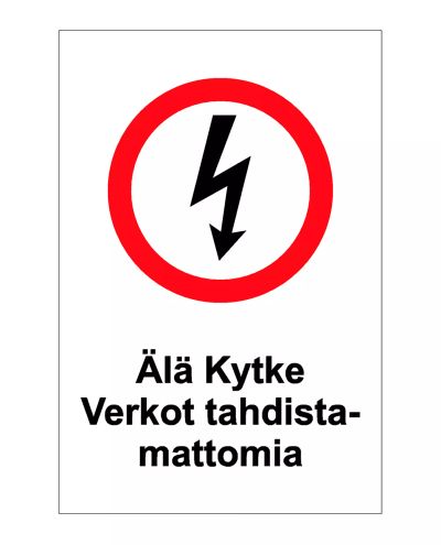 Tilslut ikke usynkroniseret, Klistermærke, 200x300 mm Tilslut ikke usynkroniseret, Klistermærke, 200x300 mm