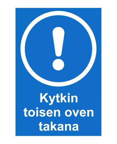 Afbryder bag den anden dør, Klistermærke, 200x300 mm