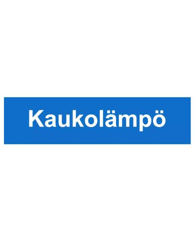Fjernvarme, Klistermærke, 400x100 mm