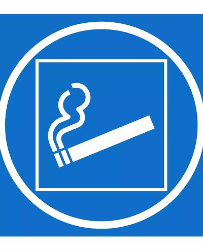 Rygeområde symbol, Magnet, 200x200 mm