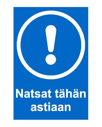 Natsat til denne kasse, Mærkat, 300x400 mm