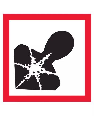 Kronisk helbredsrisiko, Mærkat, 300x300 mm