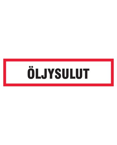 Oliepakninger, Klistermærke, 400x100 mm