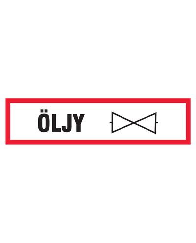 Oliepakning, klistermærke, 400x100 mm