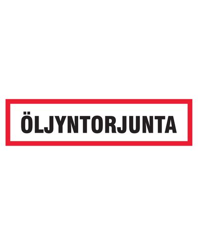 Olieudslipsberedskabsudstyr, klistermærke, 400x100 mm