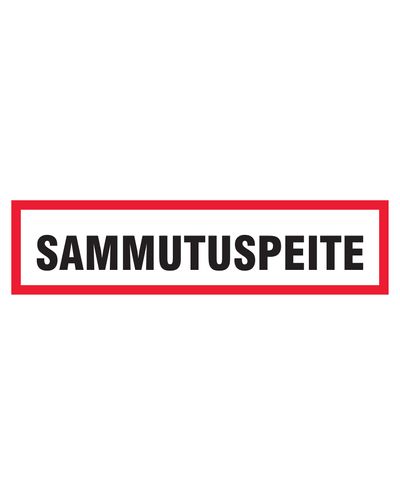 Brandtæppe, klistermærke, 400x100 mm