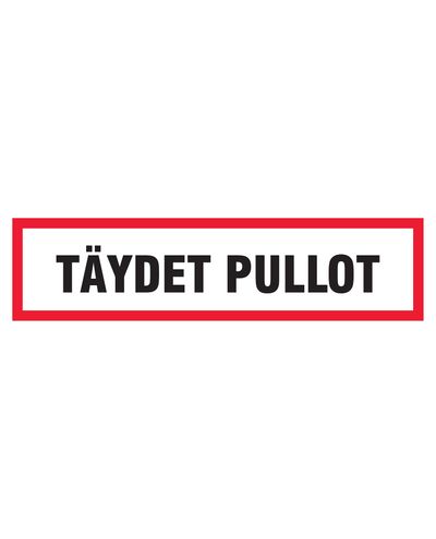 Fuld flaske, klistermærke, 400x100 mm