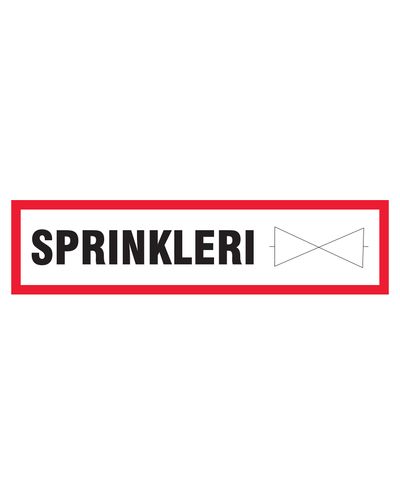 Sprinkler, klistermærke, 400x100 mm