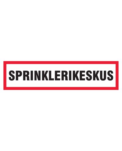 Sprinklercenter, klistermærke, 400x100 mm