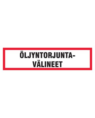 Olieudslipsberedskabsudstyr, klistermærke, 400x200 mm
