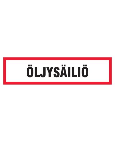 Olietank, klistermærke, 400x100 mm
