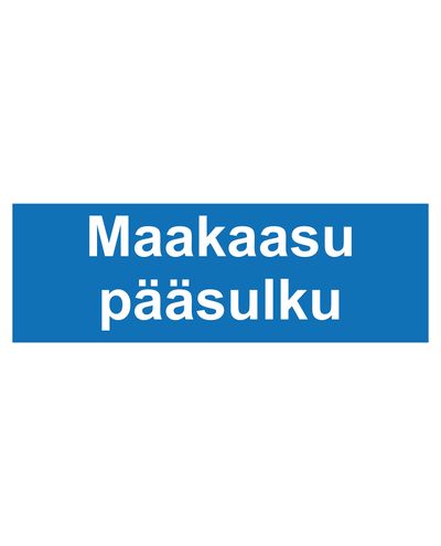 Naturgas hovedafspærringsventil, Plast 1mm, 400x100 mm