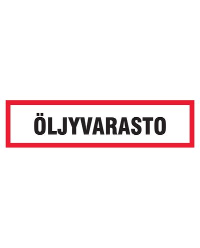 Olieopbevaring, klistermærke, 400x100 mm