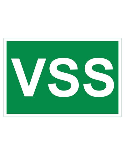VSS, Reflekterende klistermærke, 400x200 mm