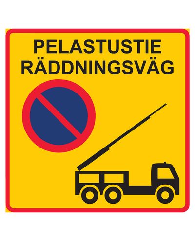 Redningsvej räddningsväg, R1 folie / aluminium ELY vedhæftning, 600x600 mm