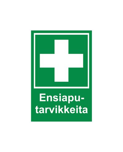 Førstehjælpsudstyr, Reflekterende klistermærke, 200x300 mm