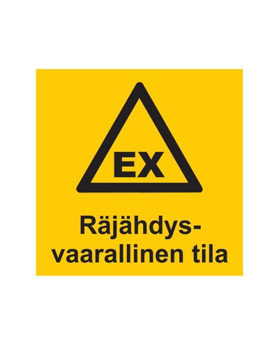 Farligt område, klistermærke, 200x300 mm
