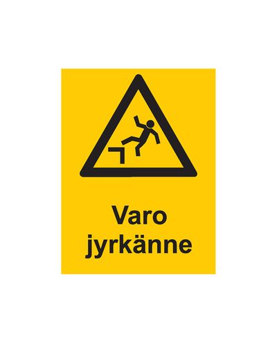 Pas på den stejle skråning, Klistermærke, 200x300 mm