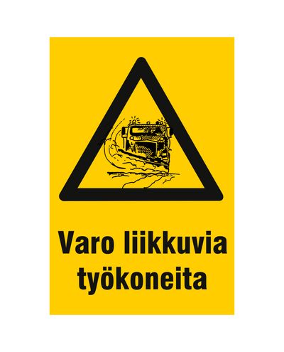 Pas på maskiner i bevægelse, Ibond, 400x300mm