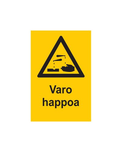 Pas på syre, Klistermærke, 200x300 mm
