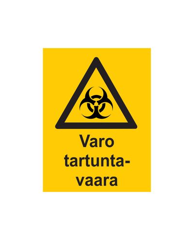 Pas på infektion, klistermærke, 200x300 mm