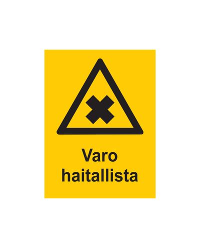 Pas på skadelige stoffer, Klistermærke, 200x300 mm