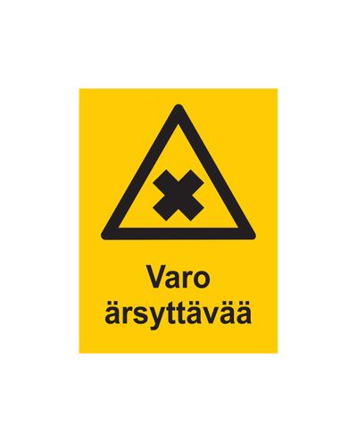 Pas på irriterende, klistermærke, 200x300 mm