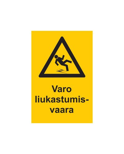 Pas på glidfare, Klistermærke, 200x300 mm