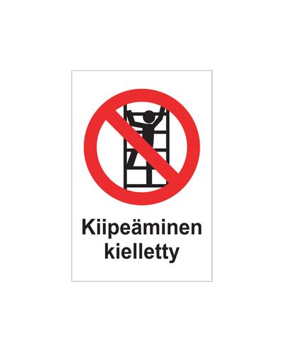 Ingen klatring, klistermærke, 200x300 mm