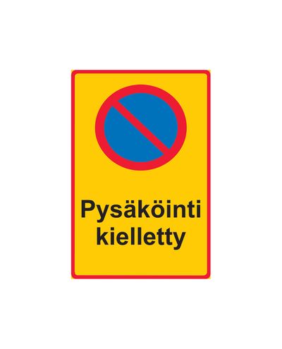 Parkering forbudt, klistermærke, 200x300 mm Parkering forbudt, klistermærke, 200x300 mm