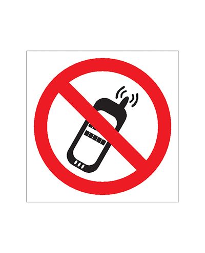 Mobiltelefon X-symbol, klistermærke, 200x200 mm