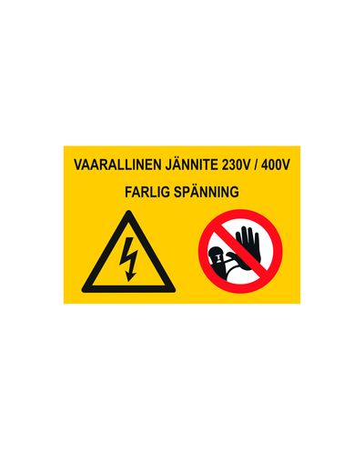 Svømme-X-symbol, klistermærke, 200x200 mm