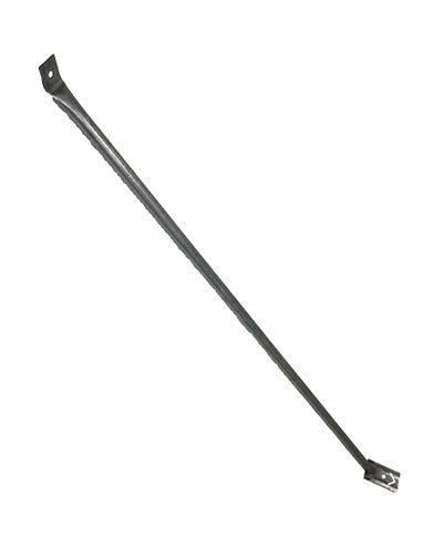 Diagonal støtte af stålnethegn
