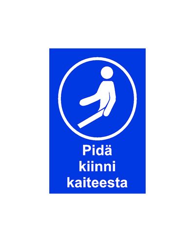 Hold fast i rækværket, klistermærke, 200x300 mm