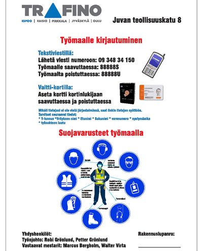 Login til webstedet, klistermærke, 300x400 mm