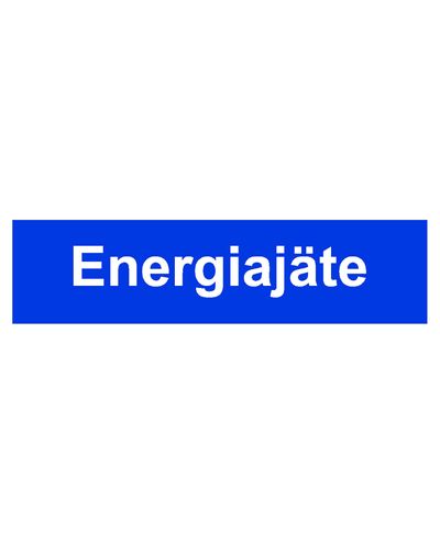 Energispild, Klistermærke, 400x100 mm