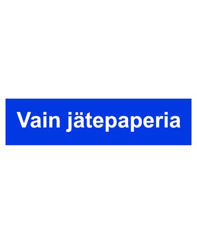 Kun returpapir, Klistermærke, 400x100 mm