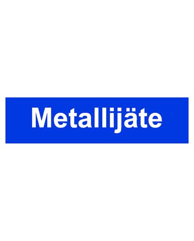 Metalaffald, Klistermærke, 400x100 mm