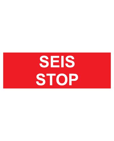 Stop, klistermærke, 400x100 mm