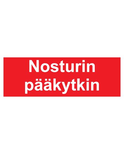 Hovedafbryder til kran, plast 1 mm, 400x100 mm