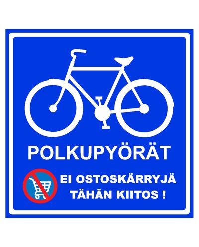 Cykler, klistermærke, 400x400 mm