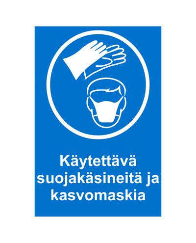 Brug beskyttelseshandsker og ansigtsmaske, Ibond, 200x300mm